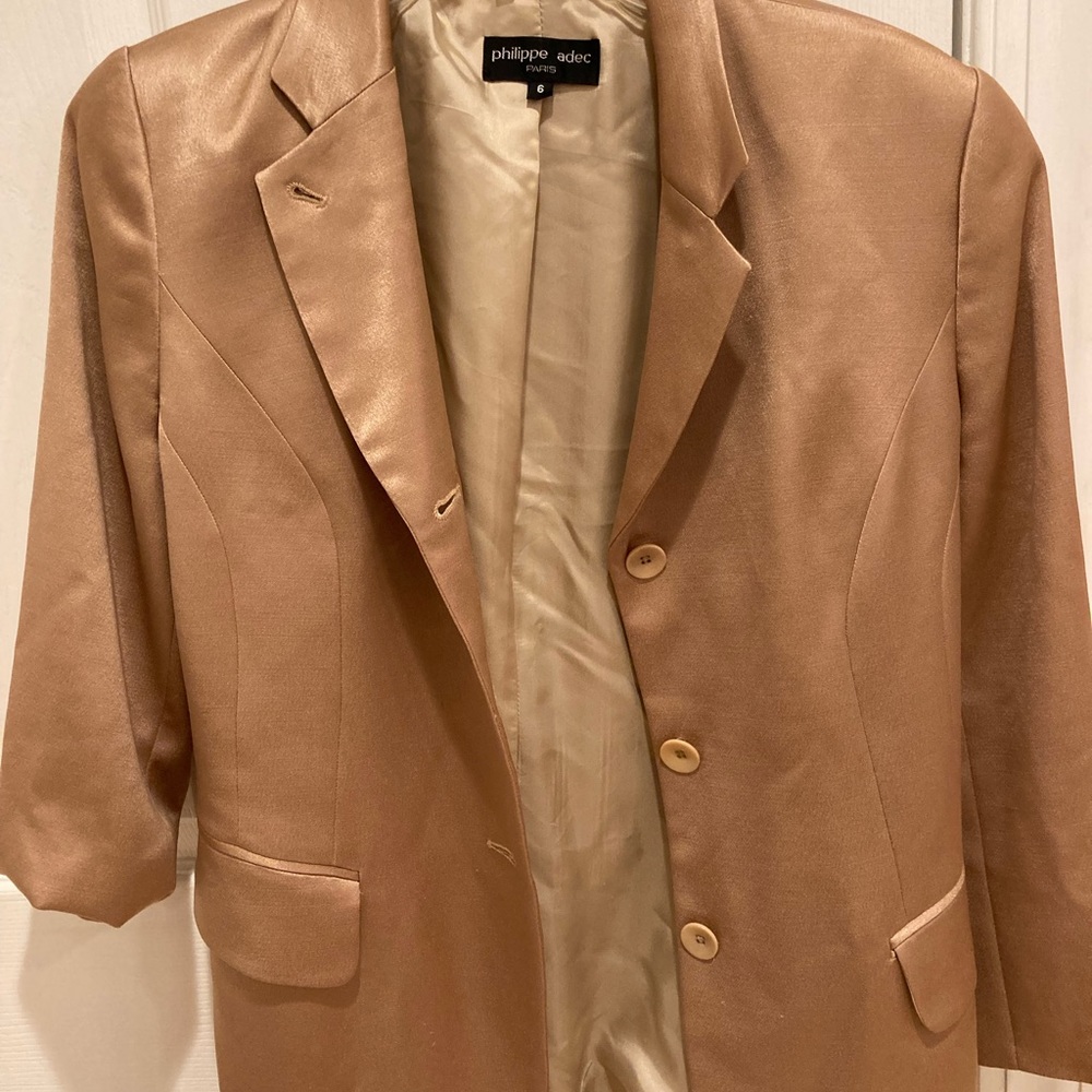 Cream/Gold Philippe Adec blazer